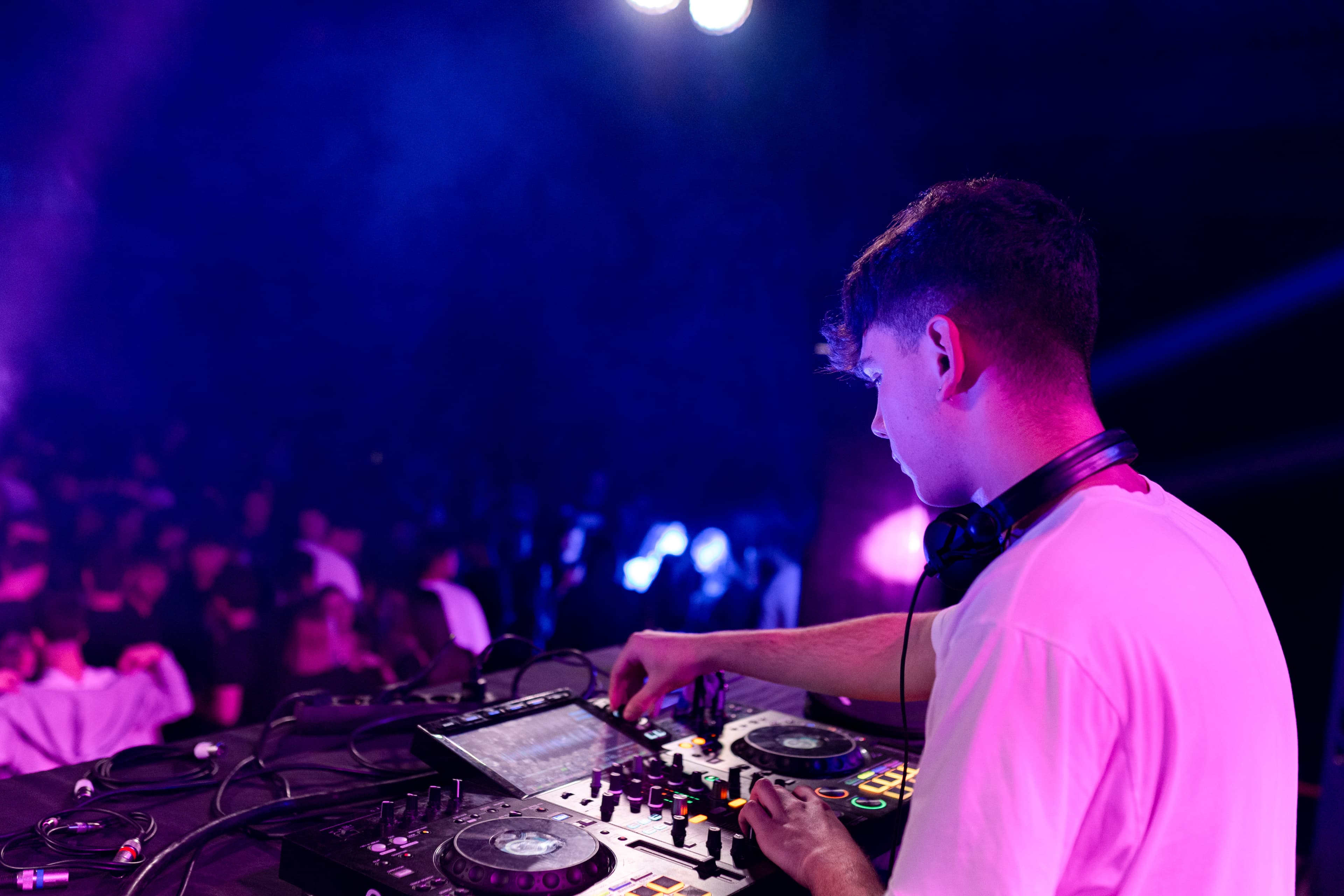 DJ performing on stage